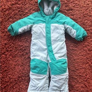 L.L. Bean Baby/Toddler Teal Snowsuit with Grow Cuffs